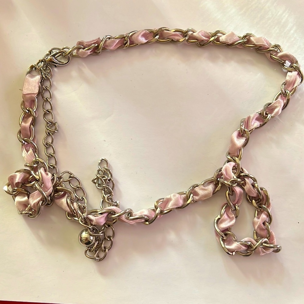Lavender fashion belt with adjustable hook